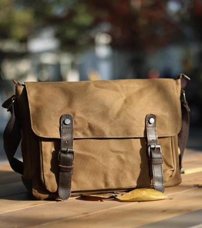 Camera bag crossbody waxed canvas waterproof camera bag