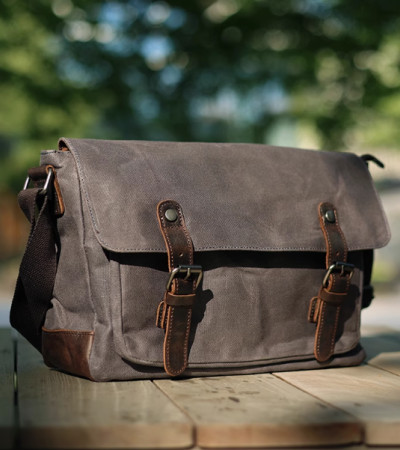 Camera bag crossbody waxed canvas waterproof camera bag