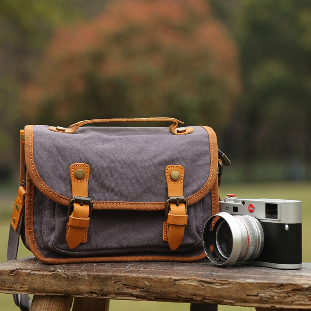 Camera messenger bag canvas camera bag small purse