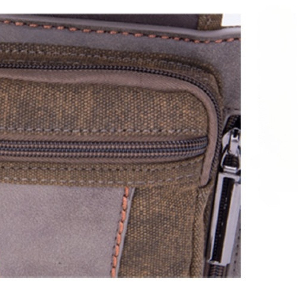 Canvas waist pack small vintage belt bag mens coffee black