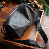 Small leather crossbody bag mens leather messenger purse