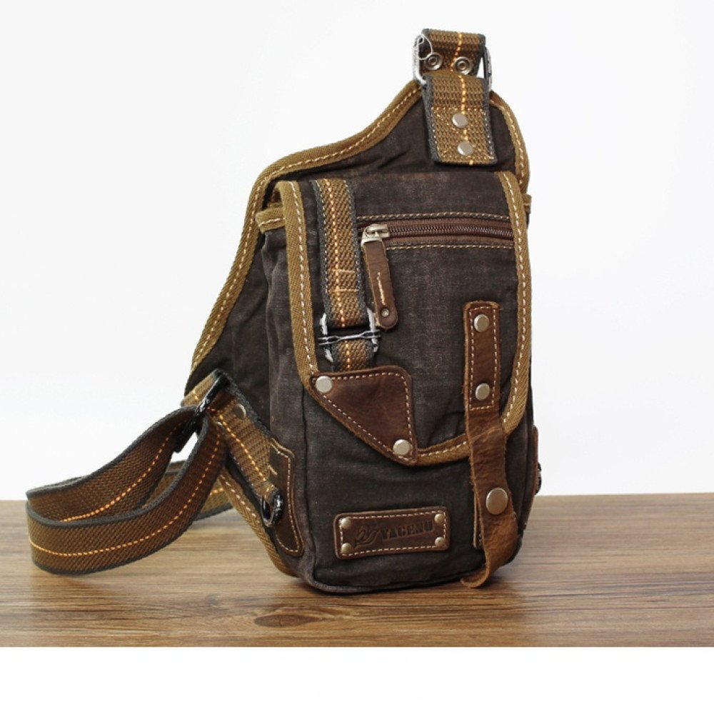 Denim sling bag blue mens cross chest bag