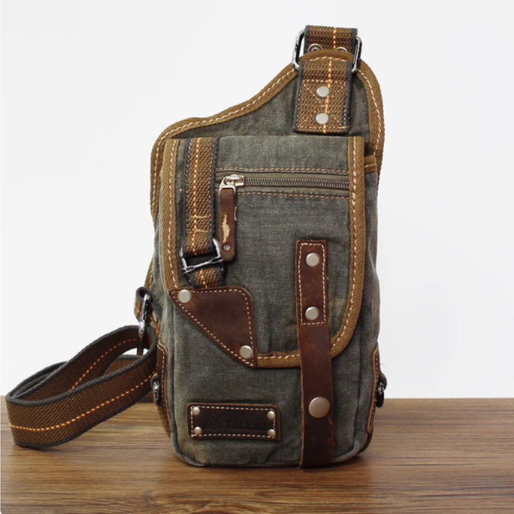 Denim sling bag blue mens cross chest bag Denim sling bag blue mens cross chest bag