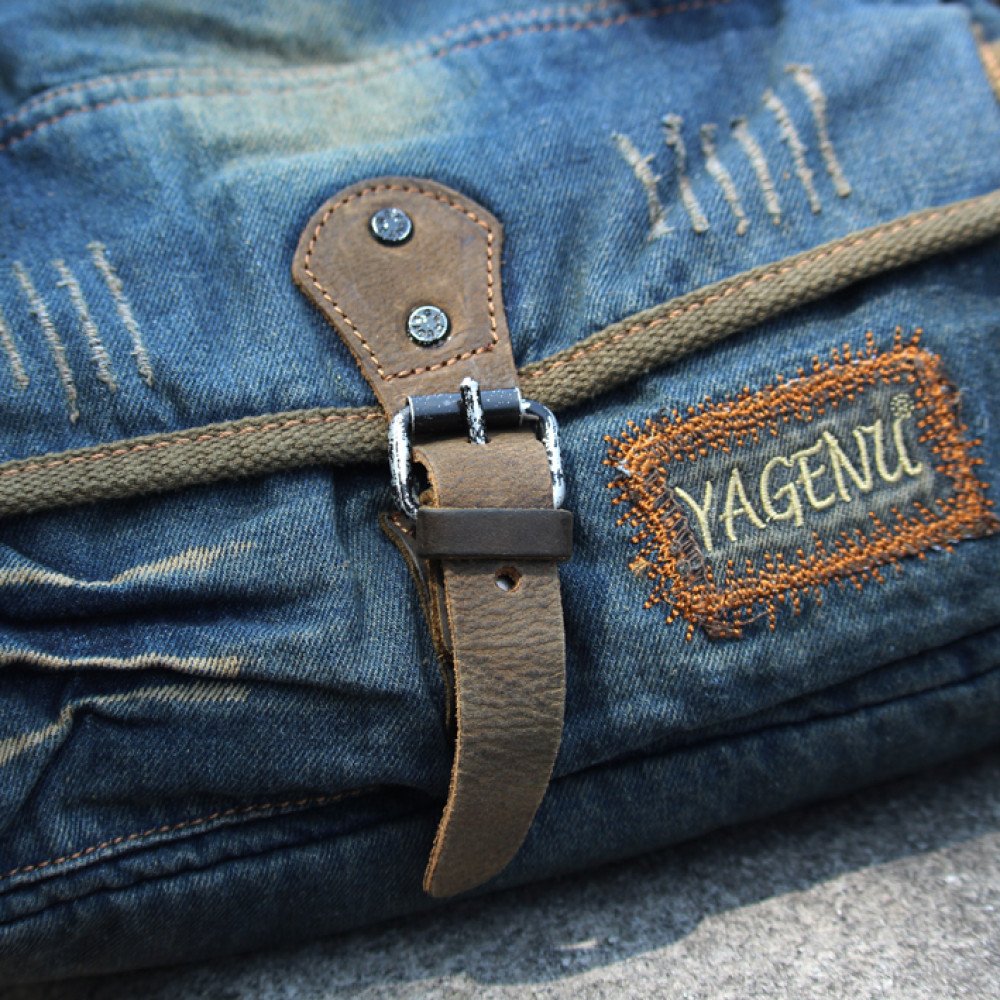 Denim hand bag vintage shoulder bag denim crossbody unisex