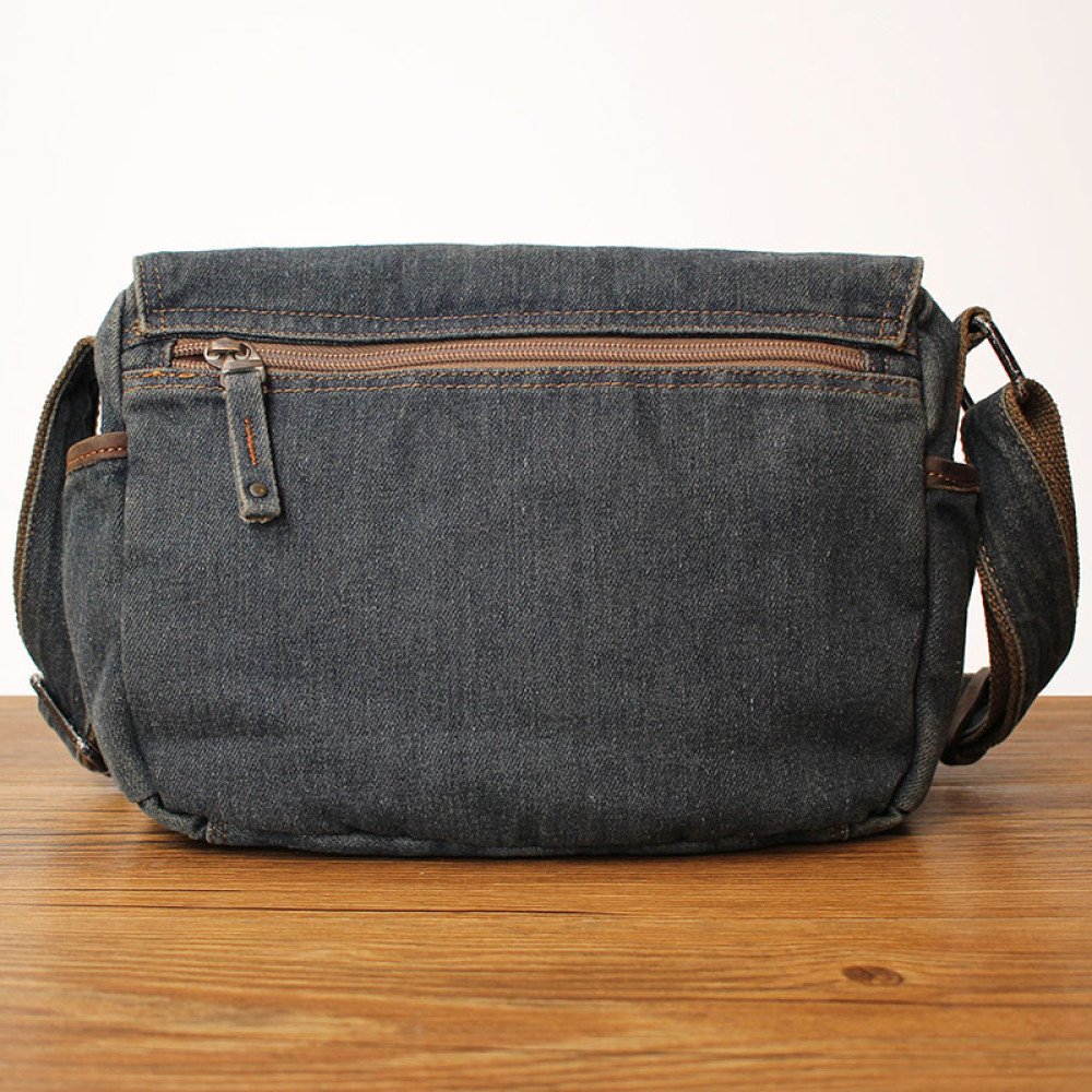 Jean crossbody bag vintage denim bag mailman