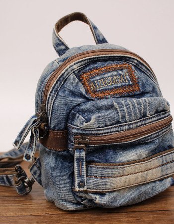 Denim backpack jeans crossbody bag mini backpack women