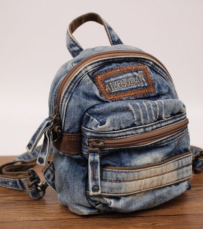 Denim backpack jeans crossbody bag mini backpack women