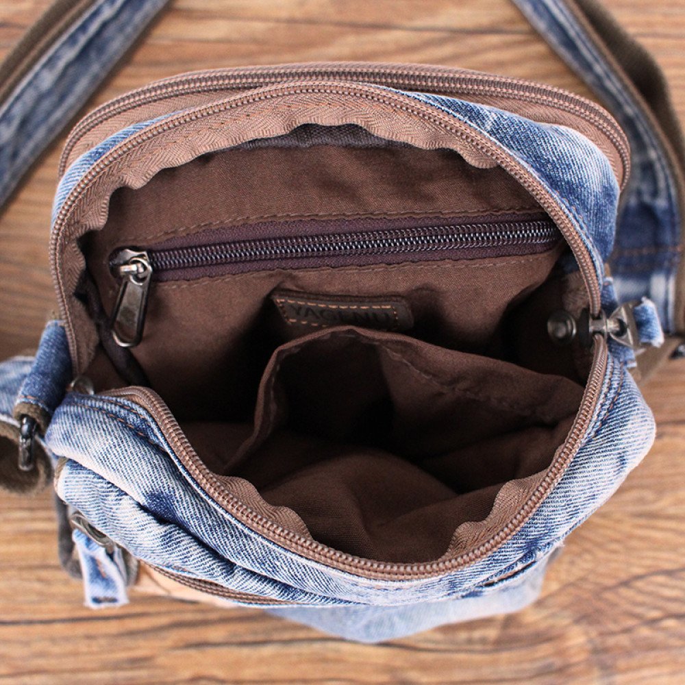 Jean crossbody purse old jeans bags small crossbody bag unisex