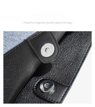 Denim shoulder bag jean bag tote denim bucket bag ladies