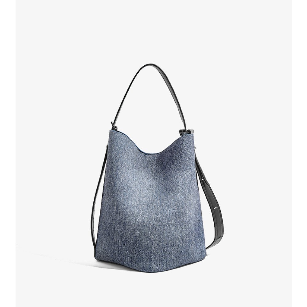Denim shoulder bag jean bag tote denim bucket bag ladies