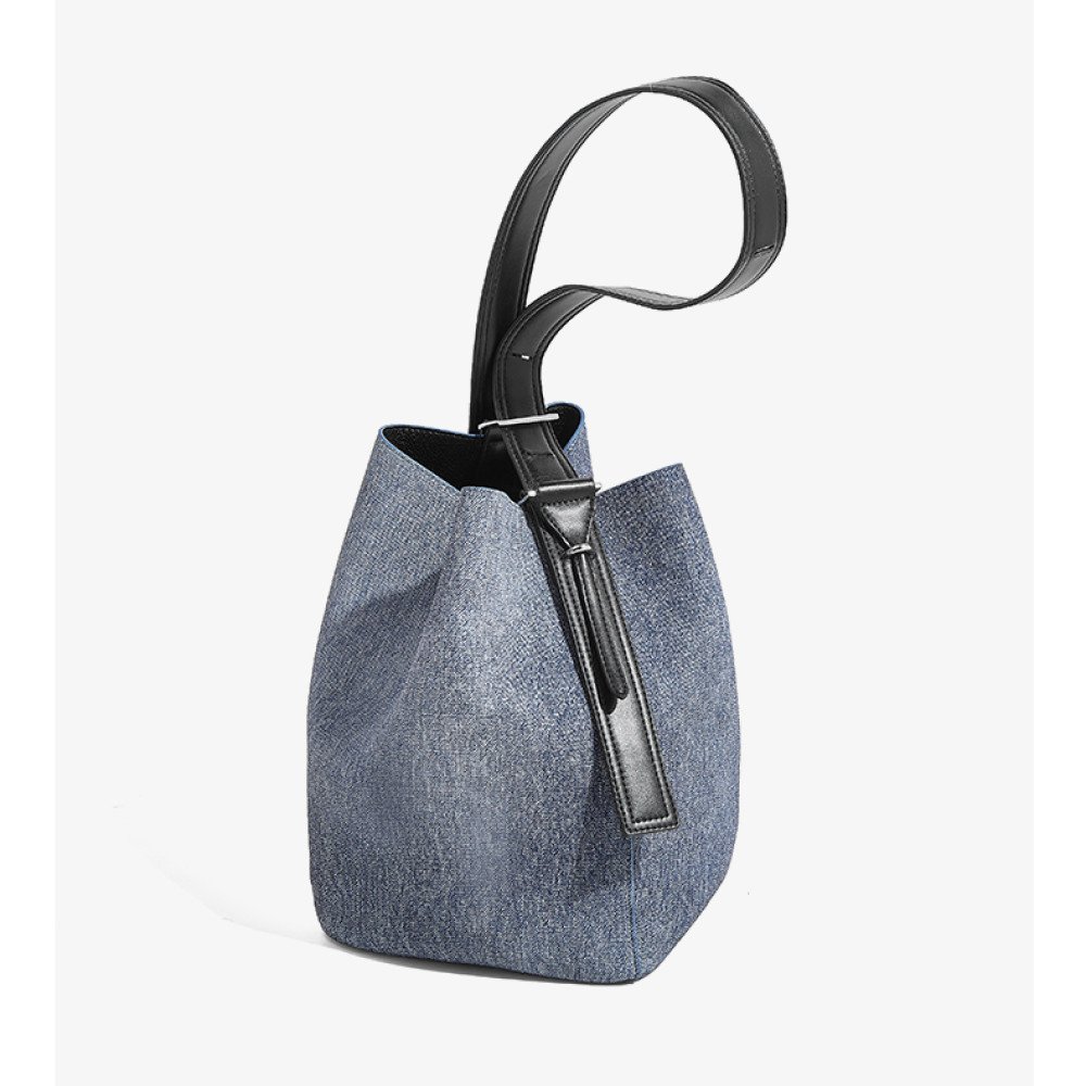 Denim shoulder bag jean bag tote denim bucket bag ladies