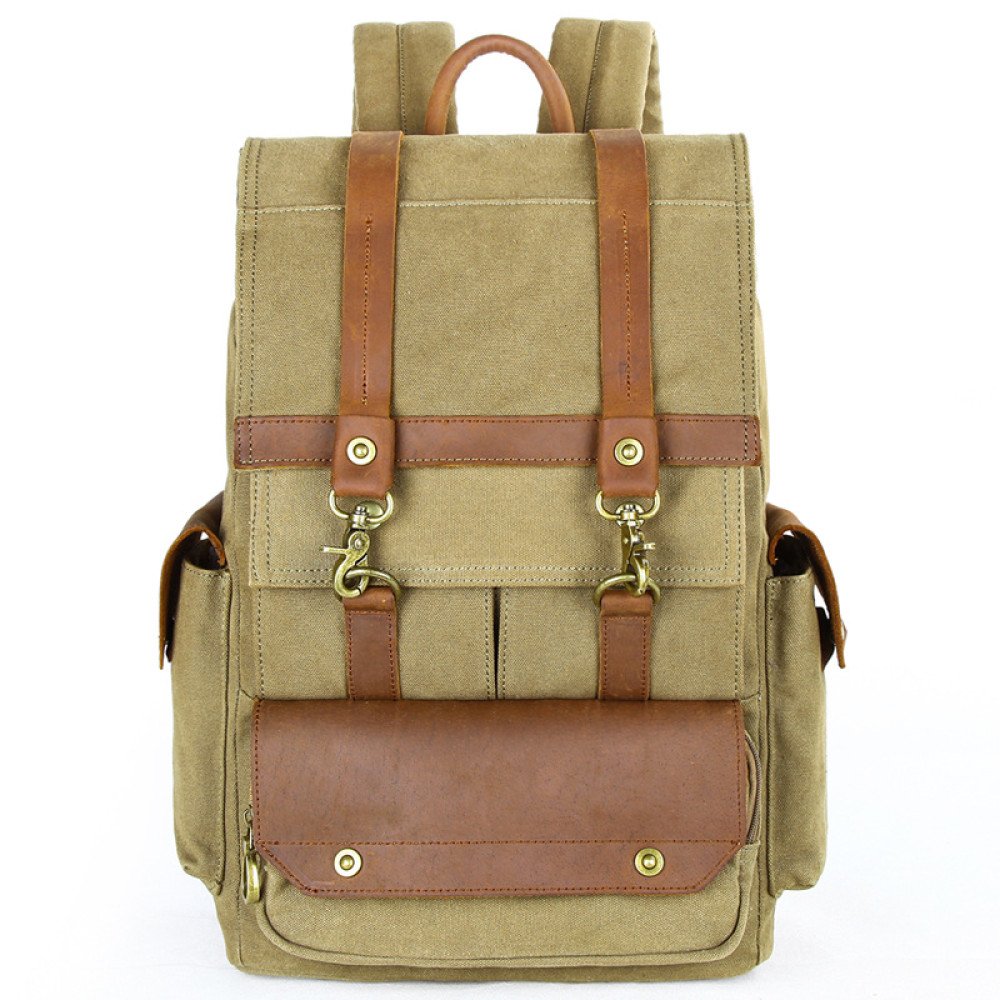 canvas leather backpack canvas leather backpack