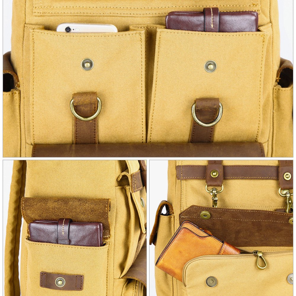 canvas leather backpack canvas leather backpack
