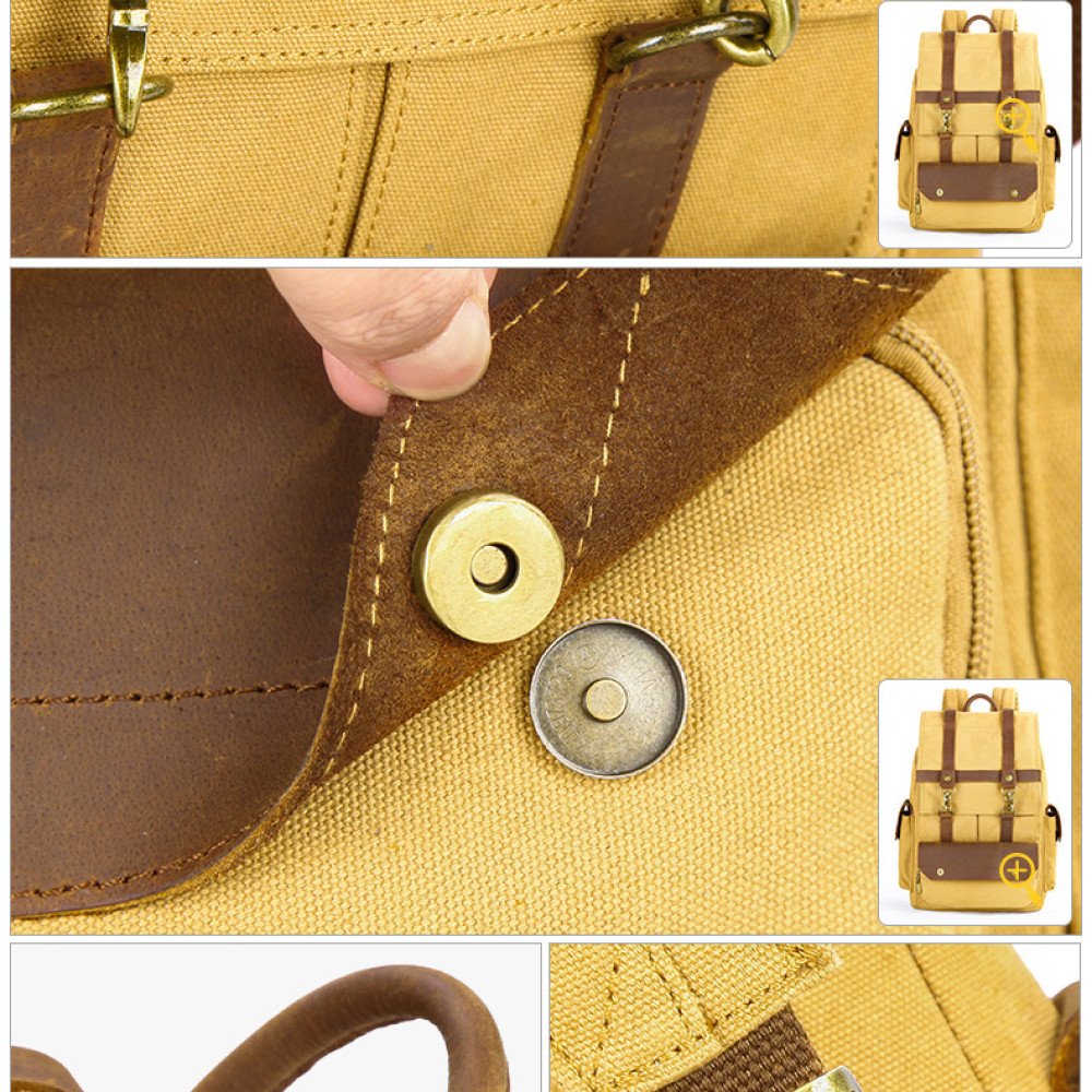 canvas leather backpack canvas leather backpack